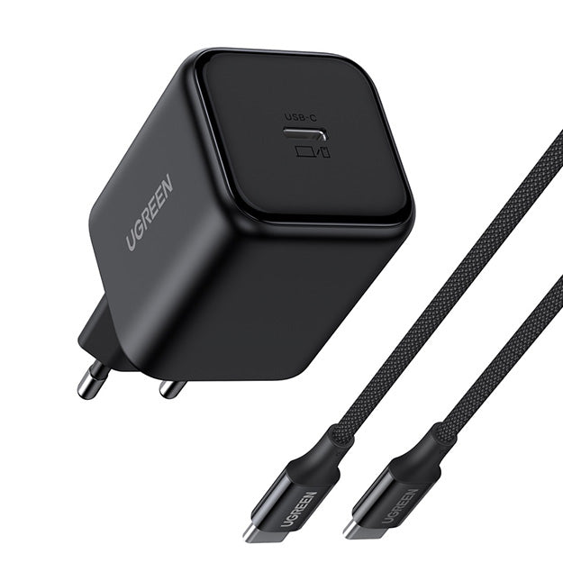 UGreen 1 Port GaN 45W PD Wall Charger With Cable - Black