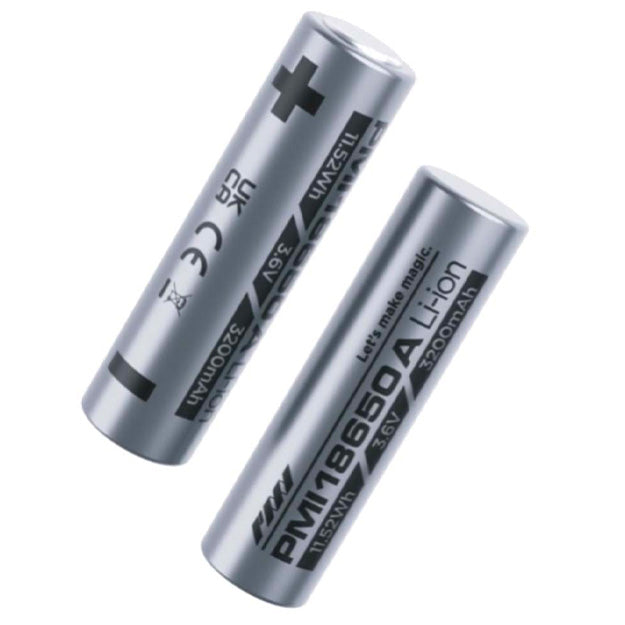 PMI Gear 18650 Battery (Pack of 2) - Silver