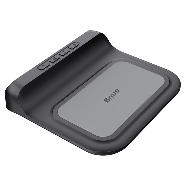 Snug Wireless Pad Charger With Clock For Smartphones And iPhones - Black