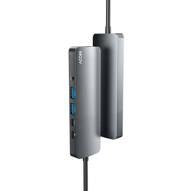 Moov USB-C 6-In-1 Multiport Hub - Grey