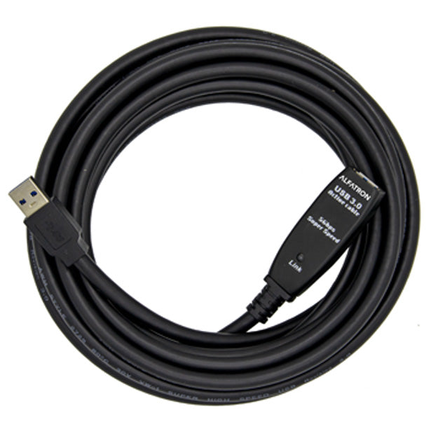 Alfatron 8K HDMI Fiber High-Speed Active USB 2.0 A Male To A Female Extension Cable