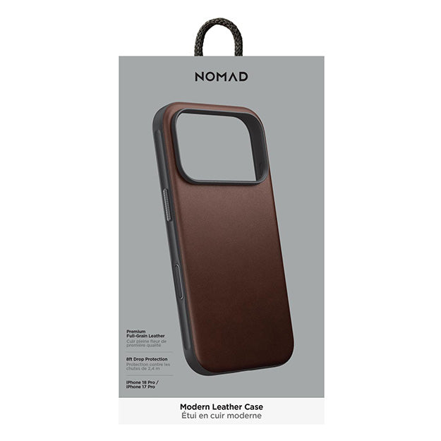 Nomad Modern Leather MagSafe Case For Apple iPhone 18 PRO / 17 PRO