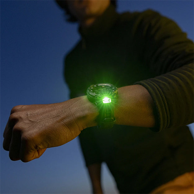 Garmin Instinct Crossover AMOLED Tactical Edition Rugged Hybrid GPS Smartwatch - Black With Black Silicone Band