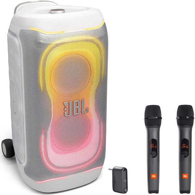 JBL PartyBox 330 Portable Bluetooth Speaker With 2 x JBL Wireless Microphones