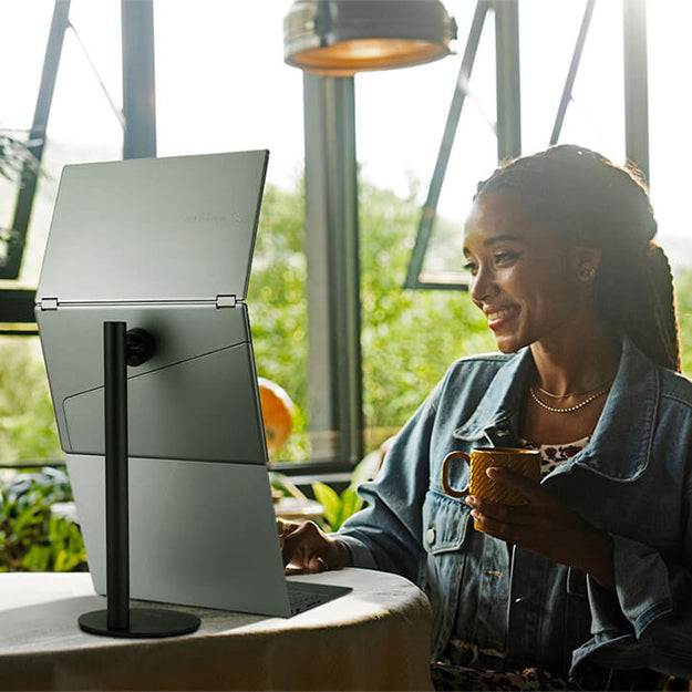 Asus ZenScreen Duo OLED MQ149CD 14" 360° Foldable Portable Monitor Dual - Silver