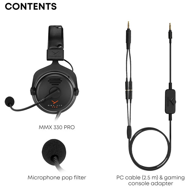 Beyerdynamic MMX 330 PRO Professional Gaming Over-Ear Headset - Black