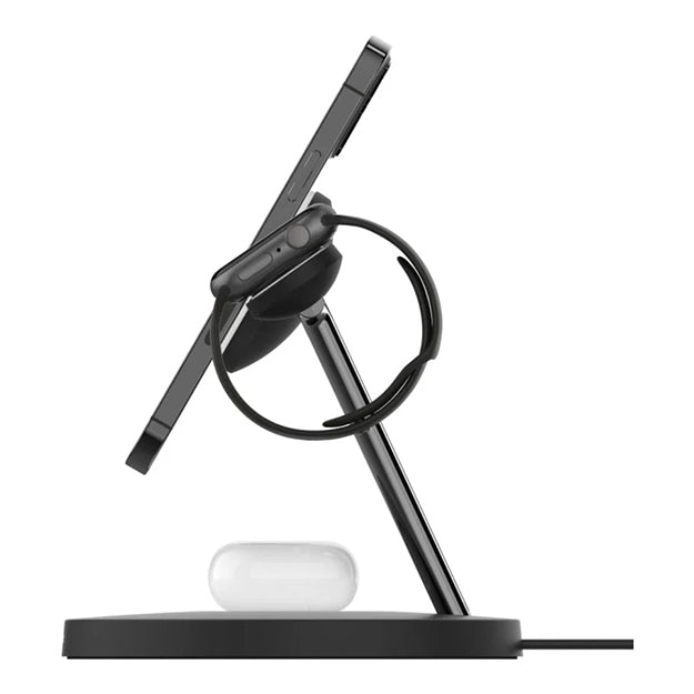 Belkin BoostCharge Pro 3-in-1 Charging Dock With Qi2 MagSafe Charger - Black