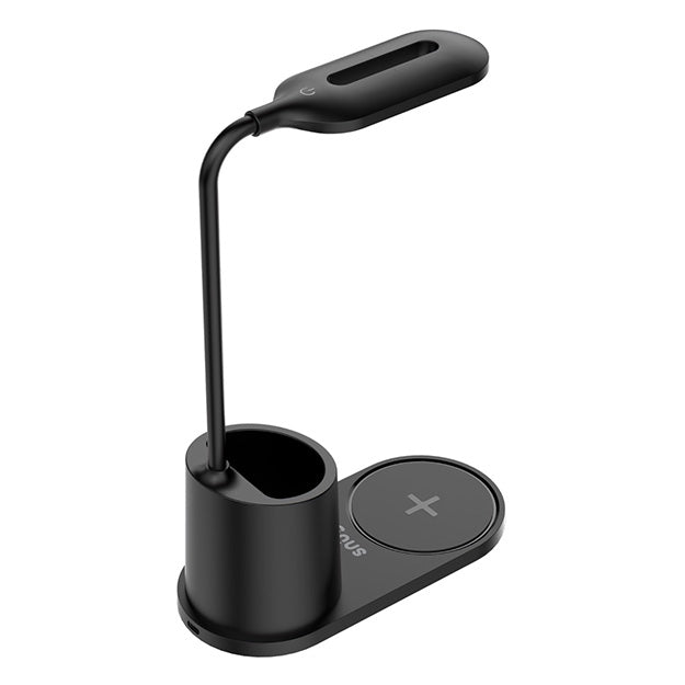 Snug LED Wireless Charger Pad With Pen-Holder For Smartphones And iPhones - Black