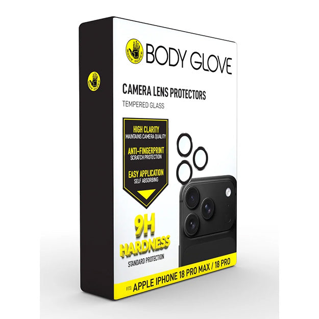 Body Glove Tempered Glass Camera Screen Protectors For Apple iPhone 18 PRO / 18 PRO MAX - Transparent