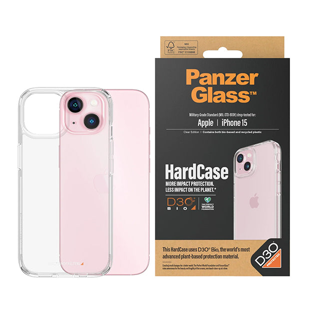 PanzerGlass HardCase With D3O For iPhone 15 - Clear