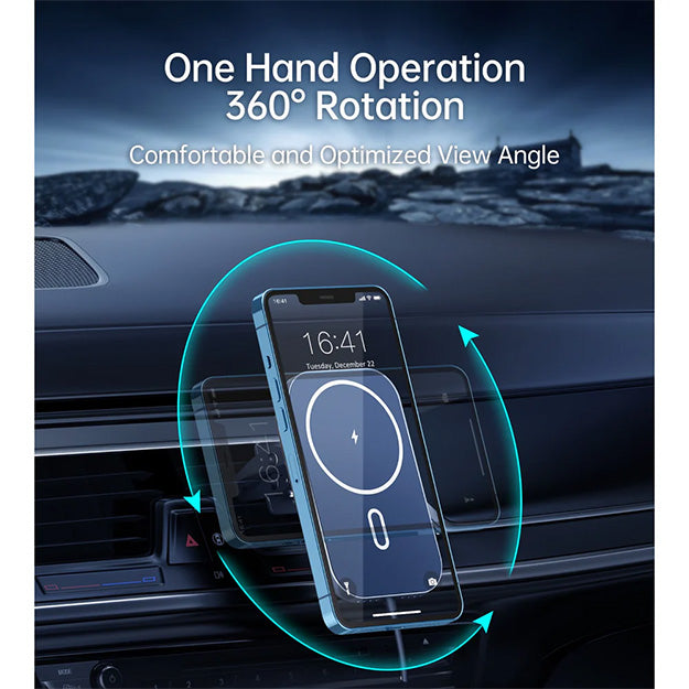 Choetech Magnetic Wireless Car Charger T200-F 15W - Black