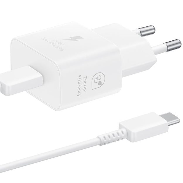 Samsung 1 Port GaN Travel Adapter With Cable 25W - White