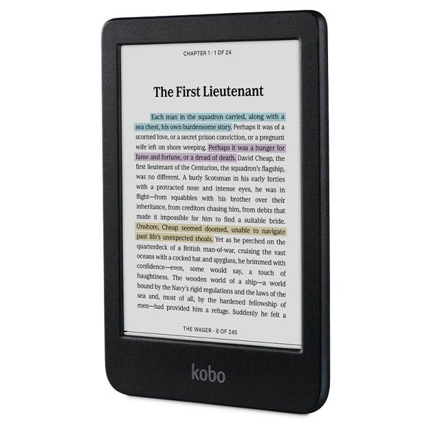 Kobo Clara Colour 6" eReader With Kobo Basic SleepCover - Cobalt Blue