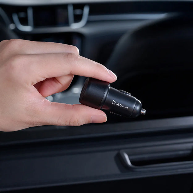 Adam Elements OMNIA C40 40W Fast Dual USB-C Car Charger - Black