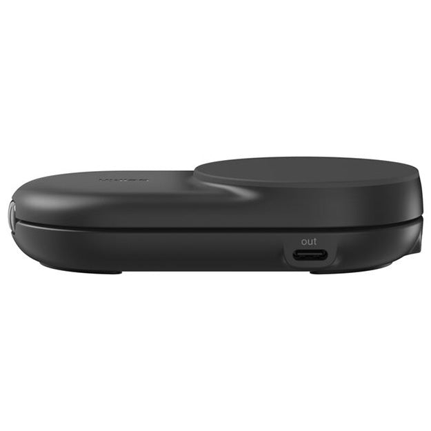 Belkin UltraCharge 2-In-1 Foldable Magnetic Wireless Charger With Qi2 25W Round Form - Black