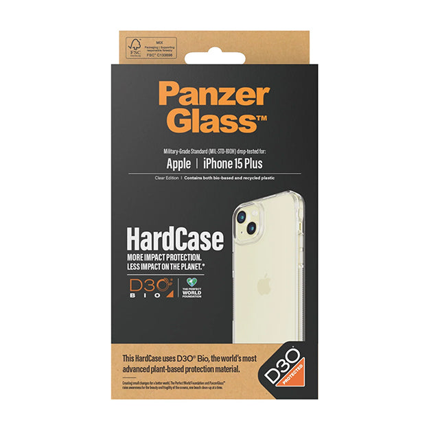 PanzerGlass HardCase With D3O iPhone 15 Plus - Clear