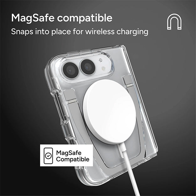 Zagg Crystal Palace Snap MagSafe Case With KickStand For Apple iPhone DUO - Clear