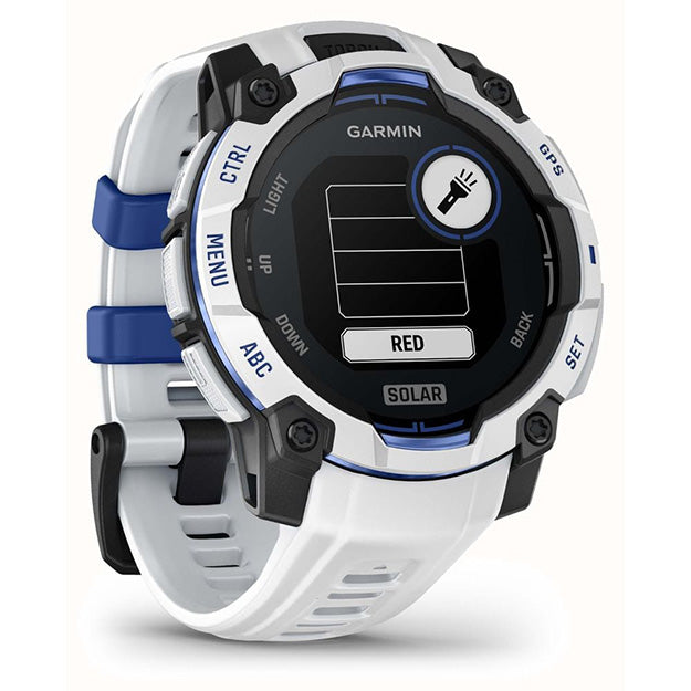 Garmin Instinct 3 Supernova 45mm Solar Rugged GPS Watch (Limited Edition) - Whitestone With Whitestone Band
