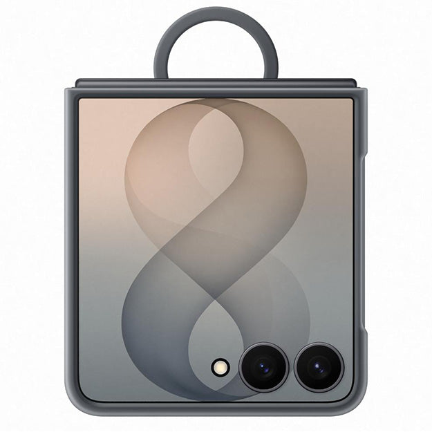 Samsung Silicone Ring Magnet Case For Galaxy Z Flip8 - Black