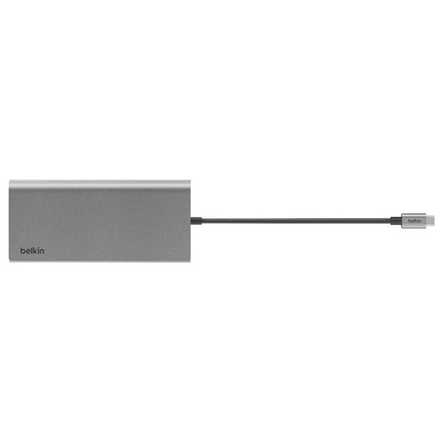 Belkin Universal USB-C 8-In-1 Dual Display Core Hub - Grey