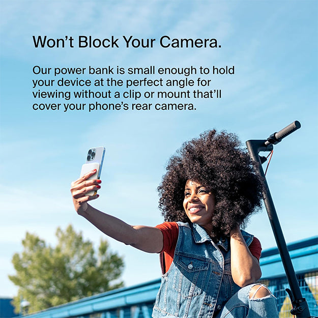 Belkin BoostCharge 5000mAh Magnetic Wireless Power Bank With Stand - White