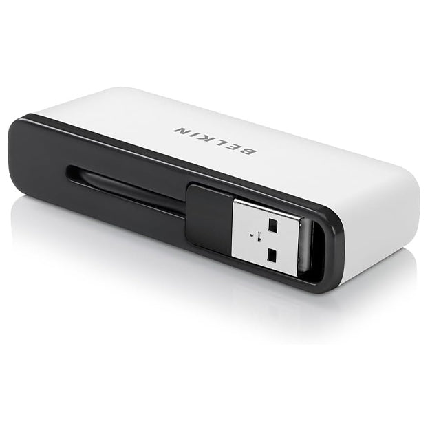 Belkin 4-Port USB 2.0 Travel Hub  - Black / White