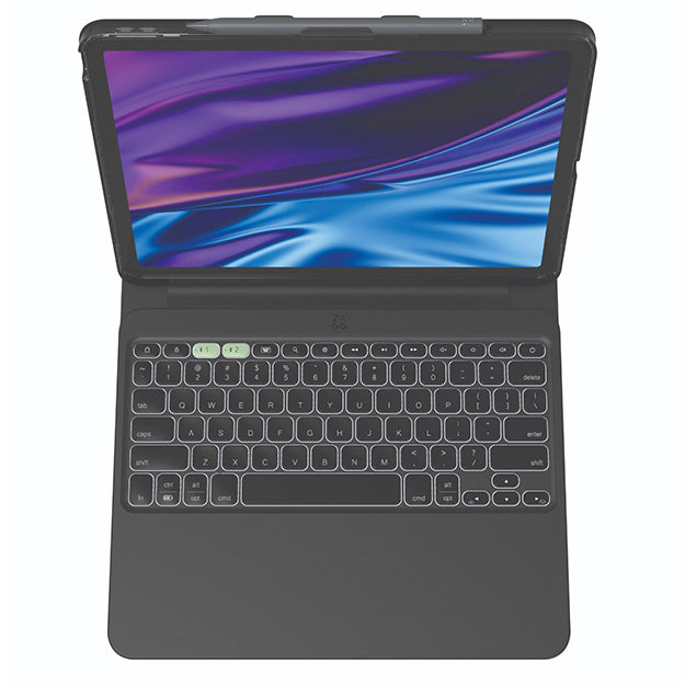 Zagg Pro Keys 2 Bluetooth Keyboard Folio Case For iPad Air 13"(M3/M2) - Black