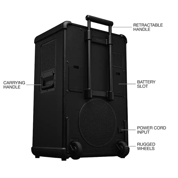 Marshall Bromley 750 Portable Wireless Party Speaker With Bluetooth - Black & Brass