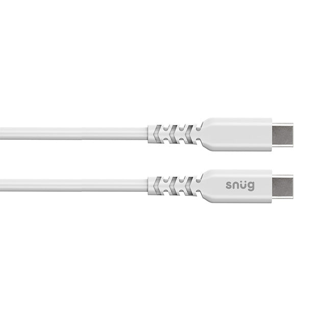 Snug USB-C To USB-C Charging And Data Transfer 2m Cable - White