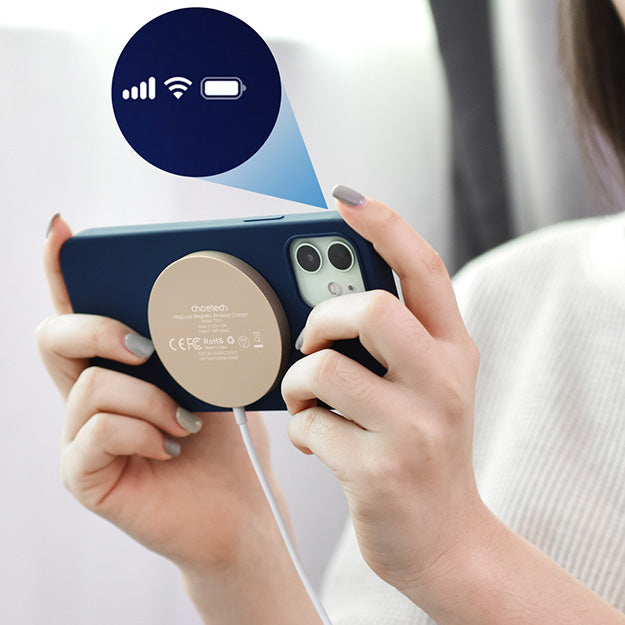 Choetech Magsafe Compatible Magnetic Wireless Charging Pad T581-F 15W - White