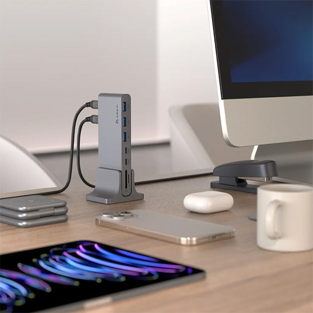 Adam Elements CASA HUB Pro S USB-C 12-in-1 Multi-Function Hub - Grey