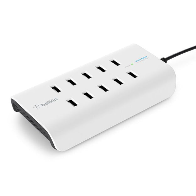 Belkin RockStar 10-Port USB Charging Station - White
