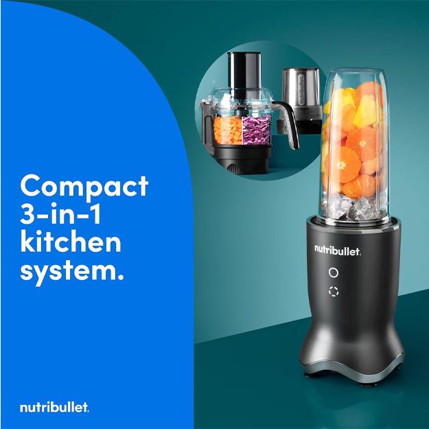 Nutribullet Ultra Plus+ 1200W 3-in-1 Compact Kitchen System - Black