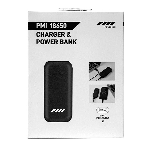 PMI Gear 18650 Battery Charger And Power Bank - Black