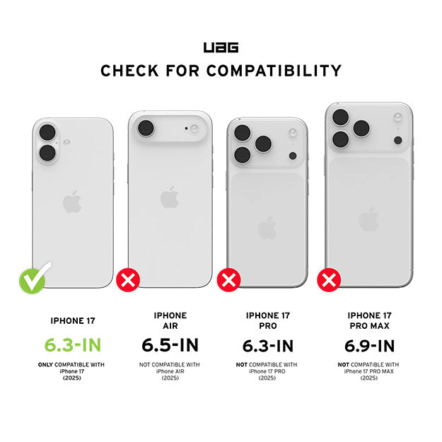 UAG Essential Armor Case With MagSafe For iPhone 17 - Black