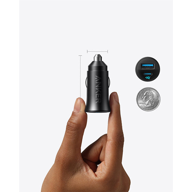 Anker 30W PD Car Charger (2 Ports) – Black