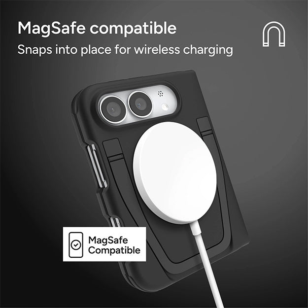 Zagg Sedona MagSafe Foldable Case With KickStand For Apple iPhone DUO - Black
