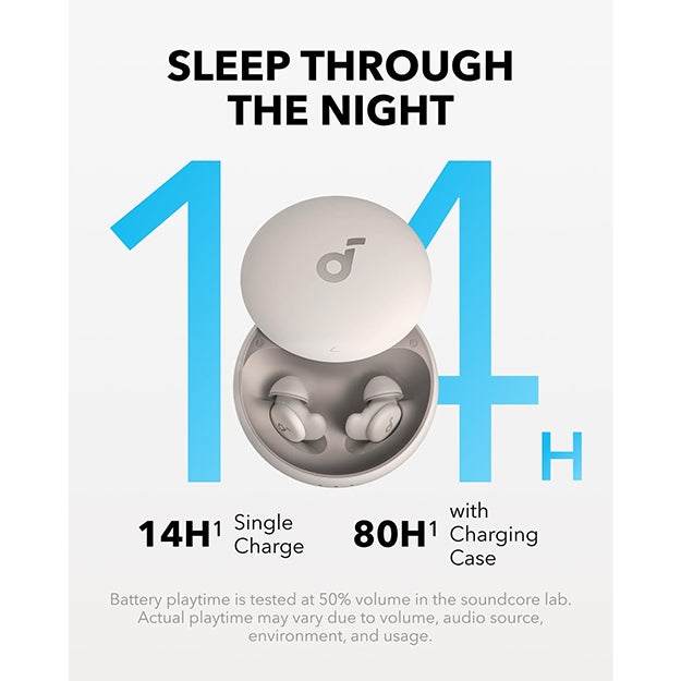 Anker Soundcore Sleep A20 In-Ear Sleep Earbuds - Slumber Beige
