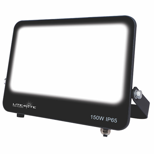 LiteMate 150 Watt LED Flood Light - Black