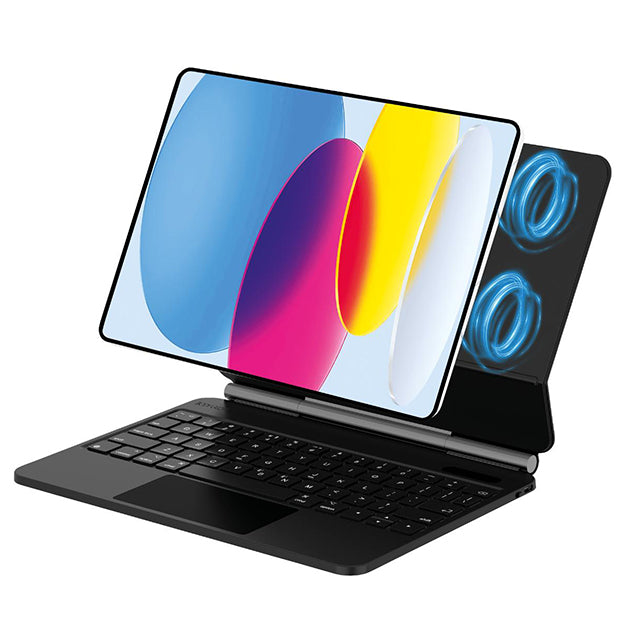 Body Glove Magnetic Wireless Keyboard With Touchpad For Apple iPad 11 (2025) / iPad 10.9 (2022) – Black