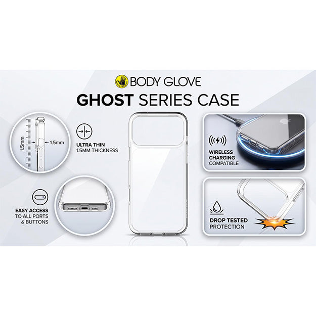 Body Glove Ghost Case For Apple iPhone 18 PRO / 17 PRO – Clear