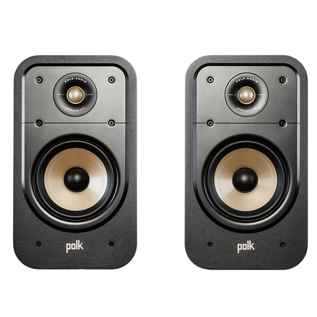 Polka Signature Elite ES20 High-Quality Bookshelf Speakers - Black