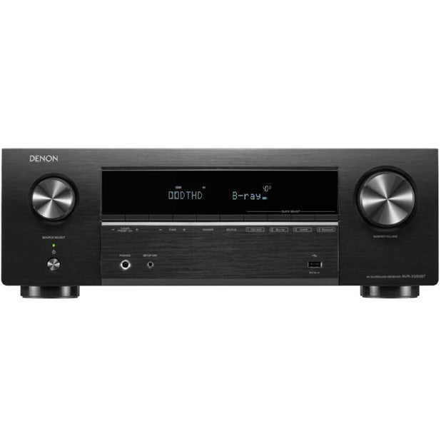 Denon AVR-X580BT 5.2 Channel 70W 8K AV Receiver - Black