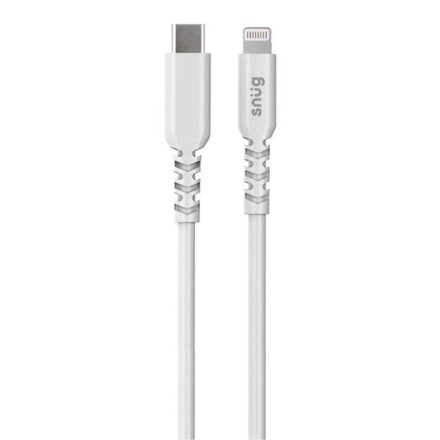 Snug 2 Port USB/Type-C Wall Charger 35W With MFI Cable - White