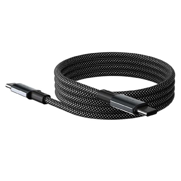 Adam Elements CASA MP100 USB-C To USB-C 240W Magnetic Charging Cable 100cm - Black