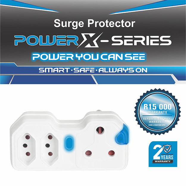 ElectricMate Power X-Series Surge Protector Power Strip - White