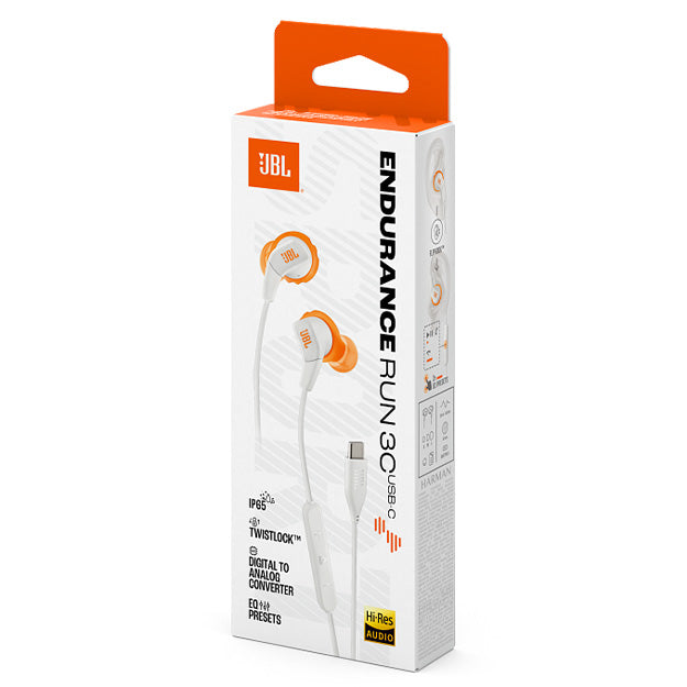 JBL Endurance Run 3C Wired USB-C Sport In-Ear Headphones