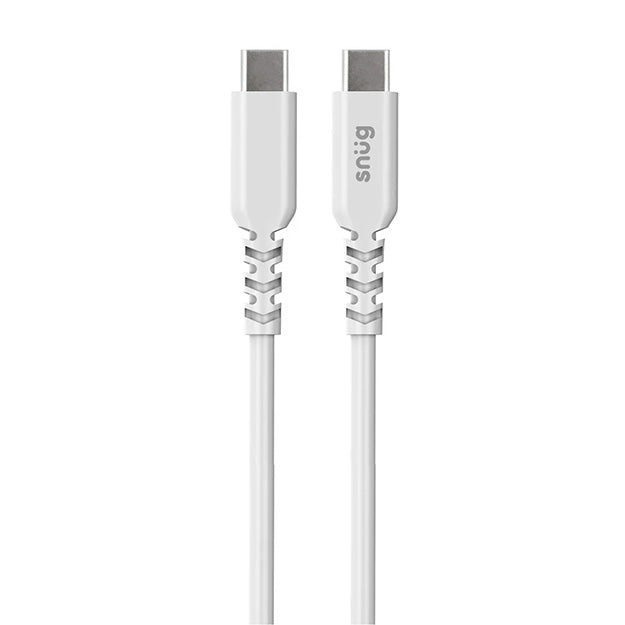 Snug 2 Port USB/Type-C Wall Charger 35W With Type-C Cable - White