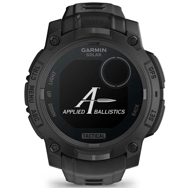 Garmin Instinct 3 Solar 45mm Rugged GPS Watch (Tactical Edition) - Black With Black Band