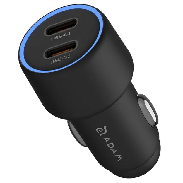 Adam Elements OMNIA C40 40W Fast Dual USB-C Car Charger - Black